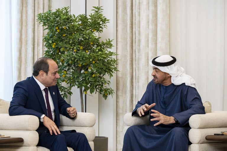 UAE, Egypt Presidents discuss strengthening fraternal ties, cooperation across key sectors