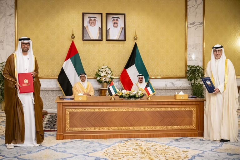 UAE and Kuwait enhance partnerships in AI, energy, transportation through strategic MoUs