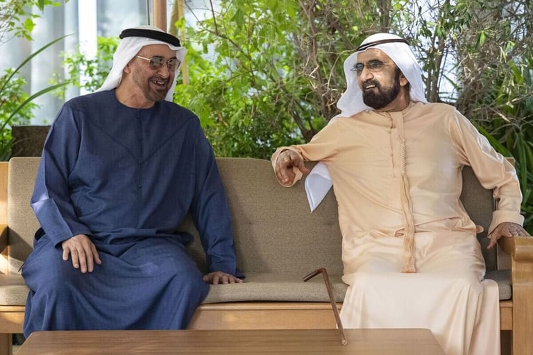 UAE President, Dubai Ruler meet to discuss continued economic growth, national progress