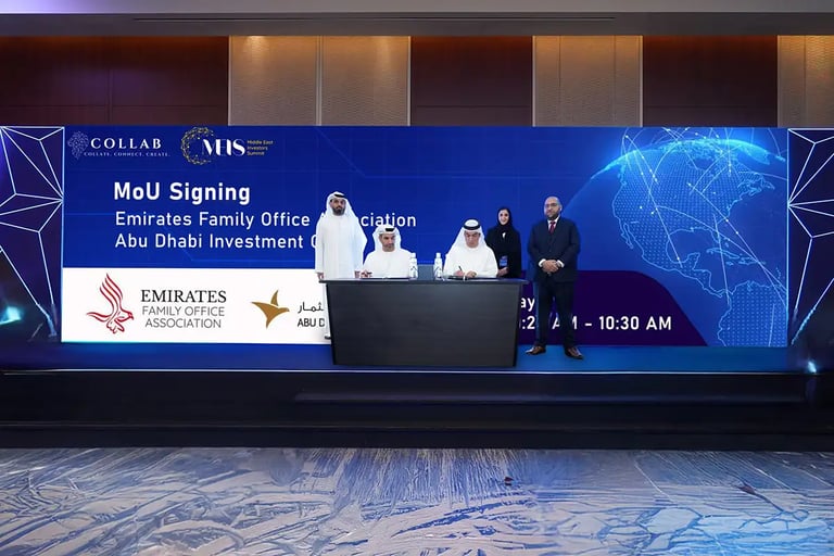 ADIO and EFOA join forces to attract global family offices to Abu Dhabi