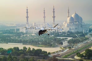 Abu Dhabi successfully completes first test flight of "Midnight" flying taxi