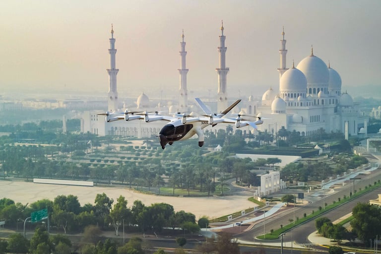 Abu Dhabi successfully completes first test flight of “Midnight” flying taxi