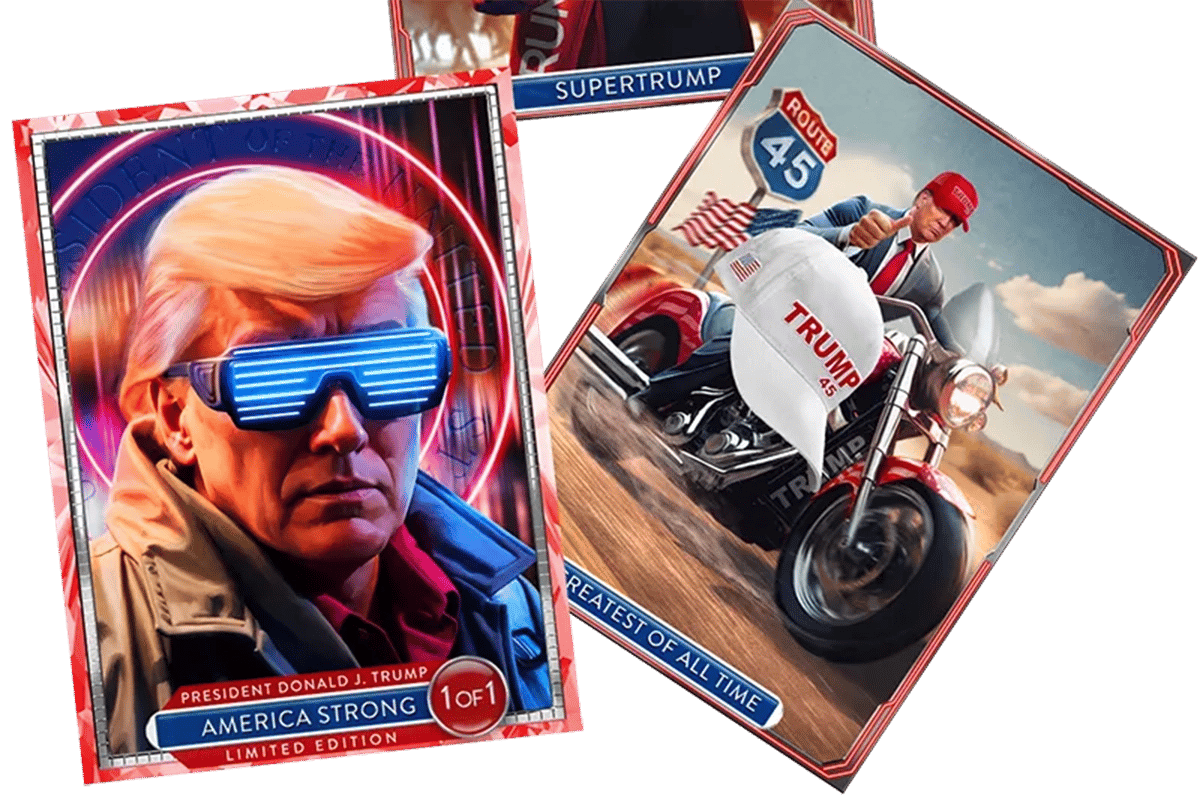 Trump digital trading cards