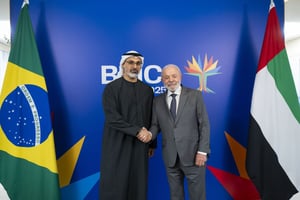 BRICS: Abu Dhabi Crown Prince, President of Brazil discuss further strengthening bilateral relations