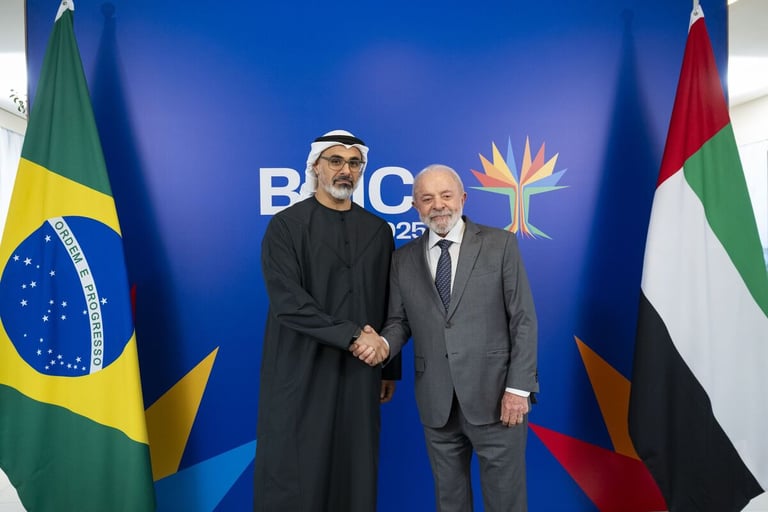 BRICS: Abu Dhabi Crown Prince, President of Brazil discuss further strengthening bilateral relations
