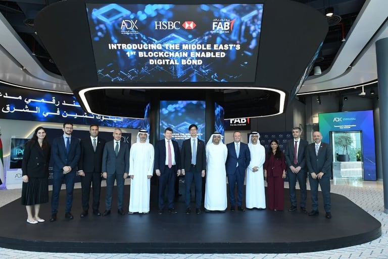 Abu Dhabi Securities Exchange partners with HSBC and FAB to launch MENA’s first digital bond