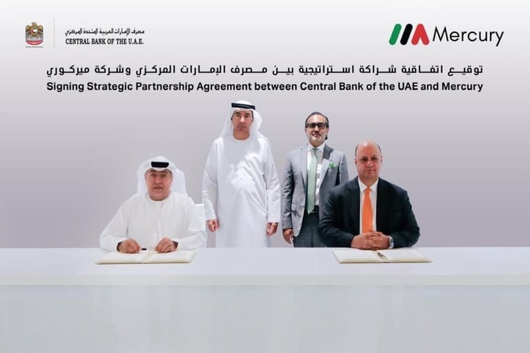 CBUAE, Mercury launch strategic JV to enhance UAE’s financial infrastructure, resilience