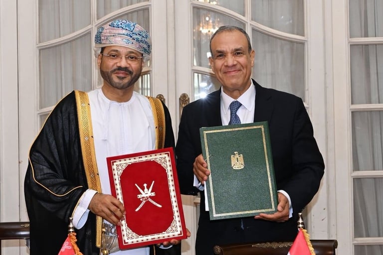Oman and Egypt sign seven agreements to boost cooperation in trade, investment, labor