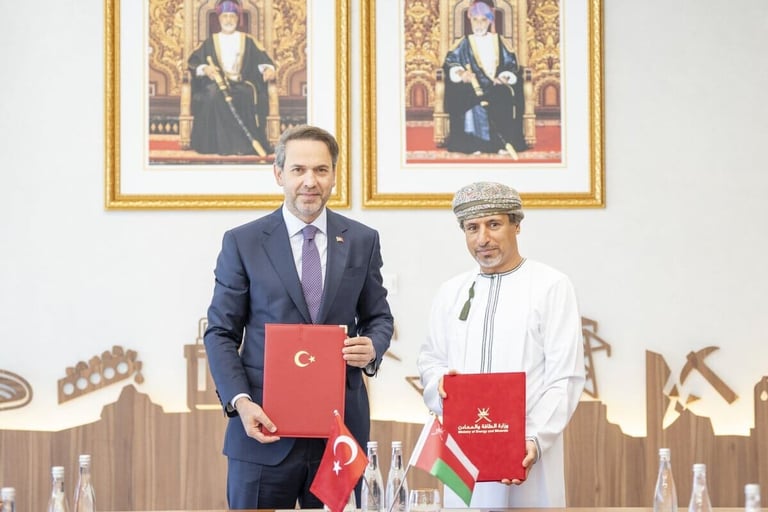 Oman and Türkiye strengthen energy ties in oil, gas, and renewable technologies