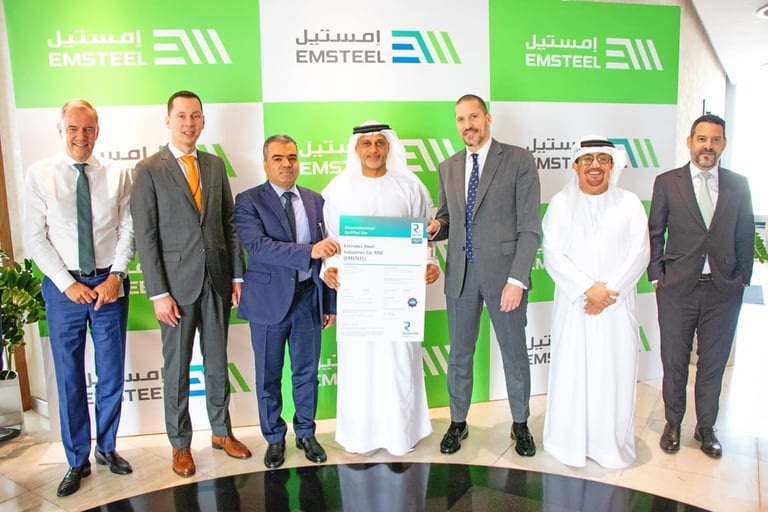 “إمستيل” الإماراتية أول شركة في الشرق الأوسط وشمال أفريقيا تحصل على اعتمادResponsibleSteel™ العالمية لمصانعها المنتجة للحديد المستدام