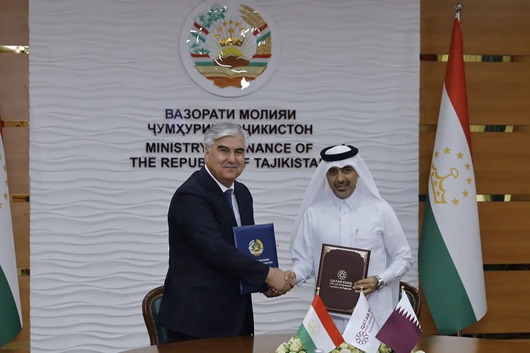 Qatar Fund for Development signs $49.99 million loan to support Tajikistan’s Rogun Hydropower Project