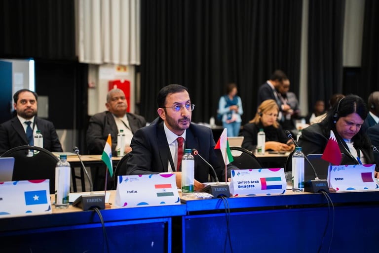 الإمارات تشارك في الاجتماع الوزاري العالمي الأول للمشاريع الصغيرة والمتوسطة بجنوب إفريقيا لتعزيز التعاون في ريادة الأعمال والاقتصاد الأخضر