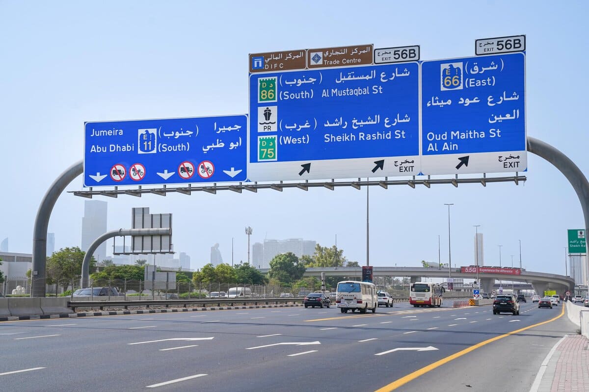 Dubai delivery bike lane restrictions