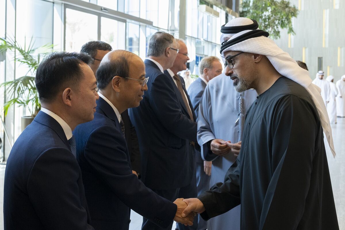 Sheikh Khaled meets with global leaders in energy, AI and ...
