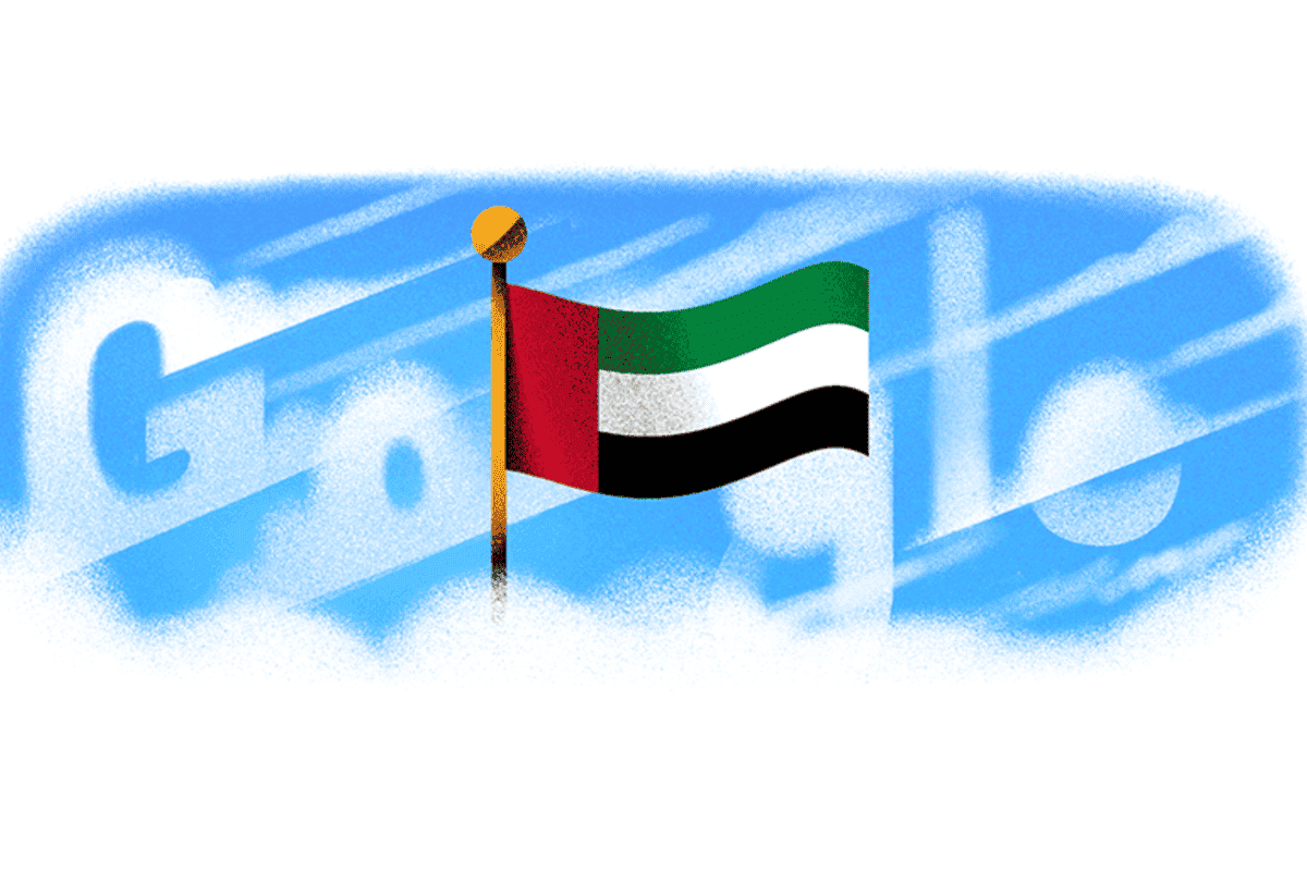 Google Doodle marks UAE's 54th National Day with nation's iconic  four-coloured flag tribute