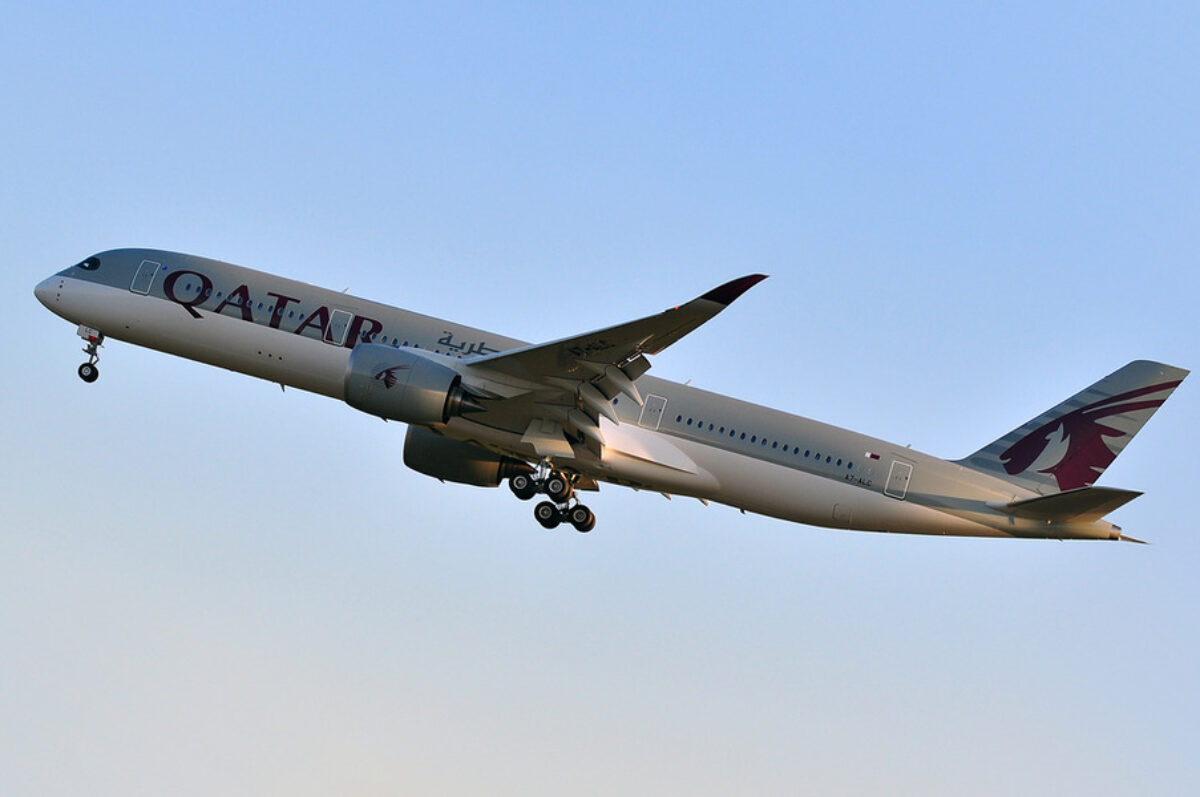 未開封　Airbus A350 Qatar Airways 1:200 Gemini 200 Scale metallic models Qatar Airways Airbus A350